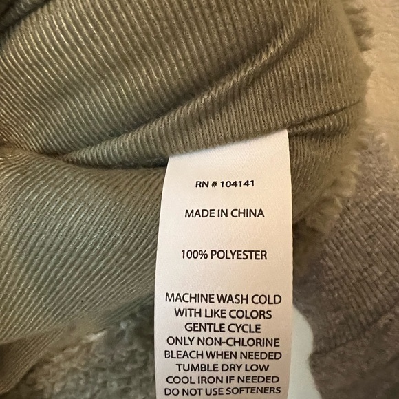 Green and white checker fleece jacket - Picture 3 of 3